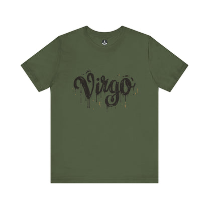 T-Shirt Military Green / S Inkwell Virtue Virgo TShirt: Melding Precision with Art