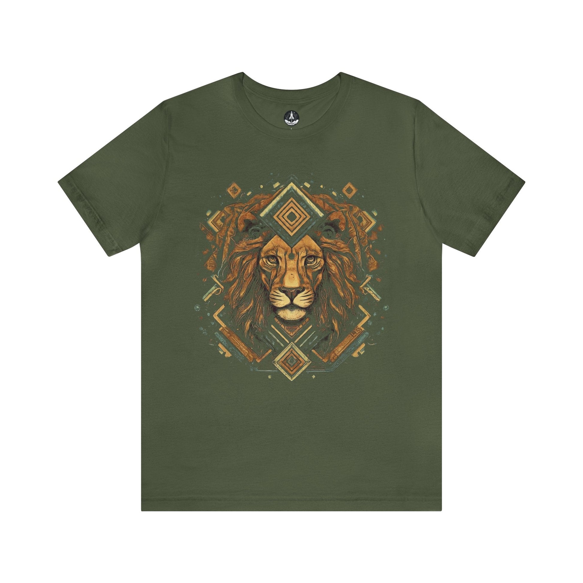 T-Shirt Military Green / S Neo-traditional Leo T-Shirt
