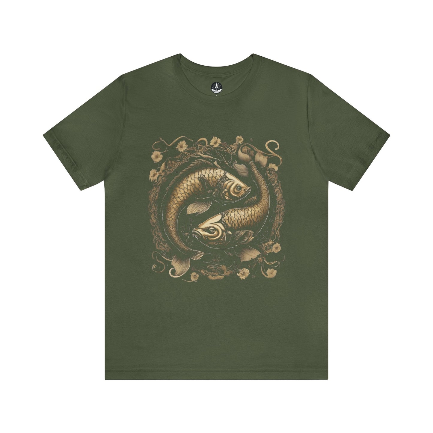 T-Shirt Military Green / S Samurai Armor Pisces T-Shirt
