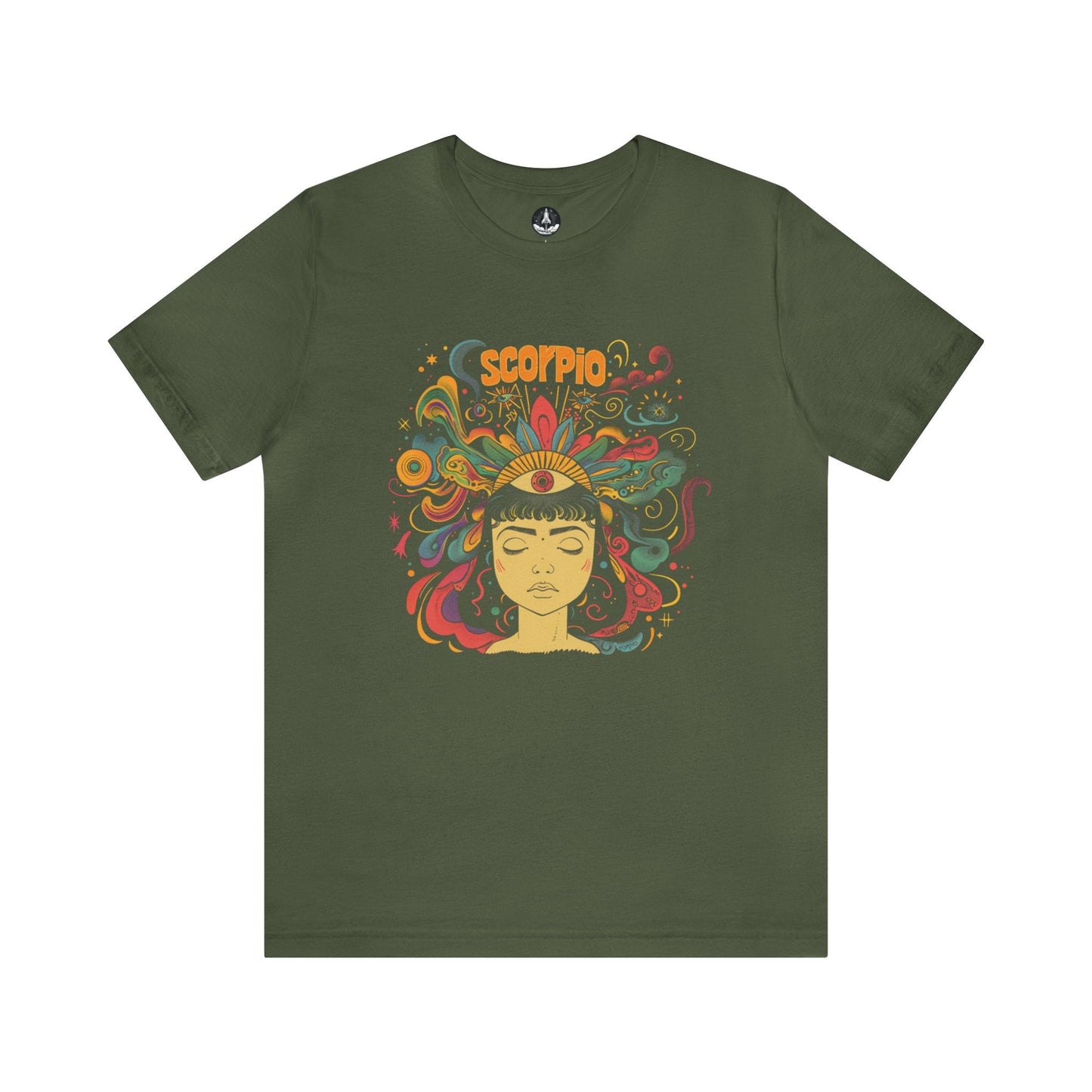 T-Shirt Military Green / S Scorpio The Intuitive Seer T-Shirt