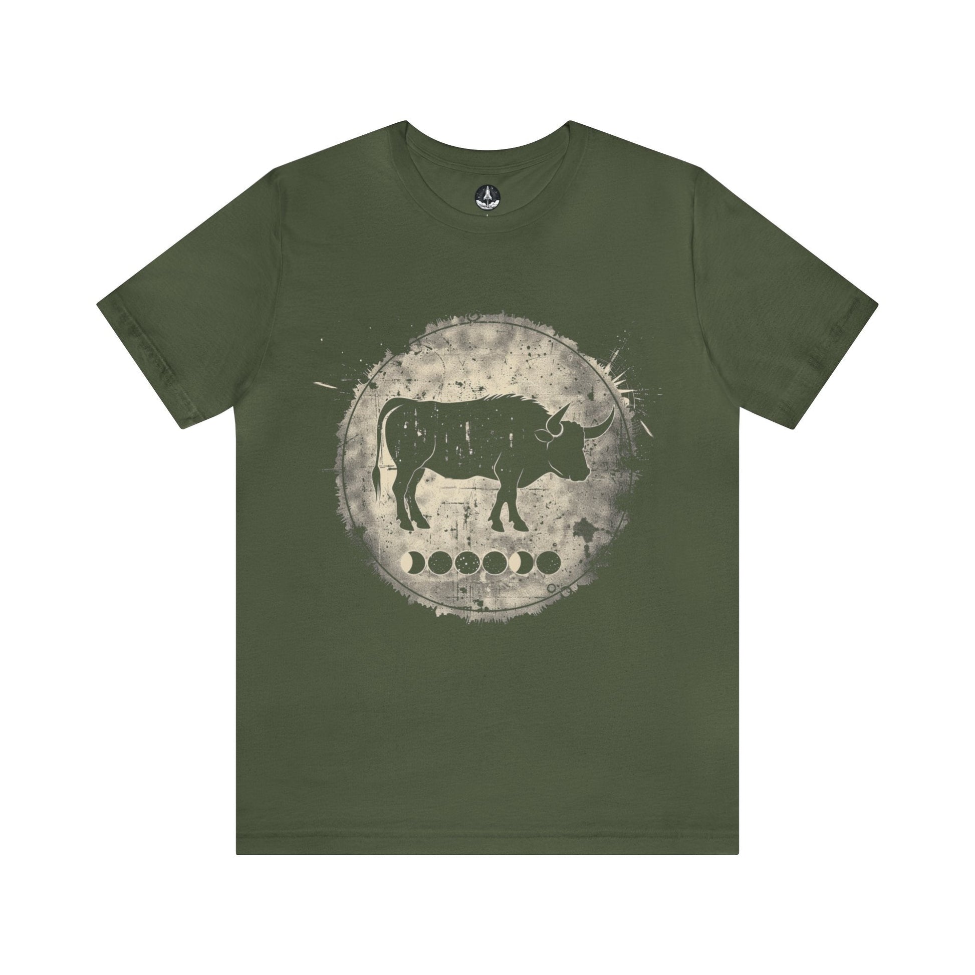 T-Shirt Military Green / S Taurus Lunar Phase T-Shirt