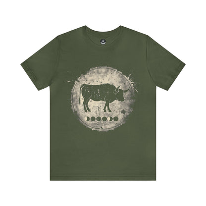 T-Shirt Military Green / S Taurus Lunar Phase T-Shirt