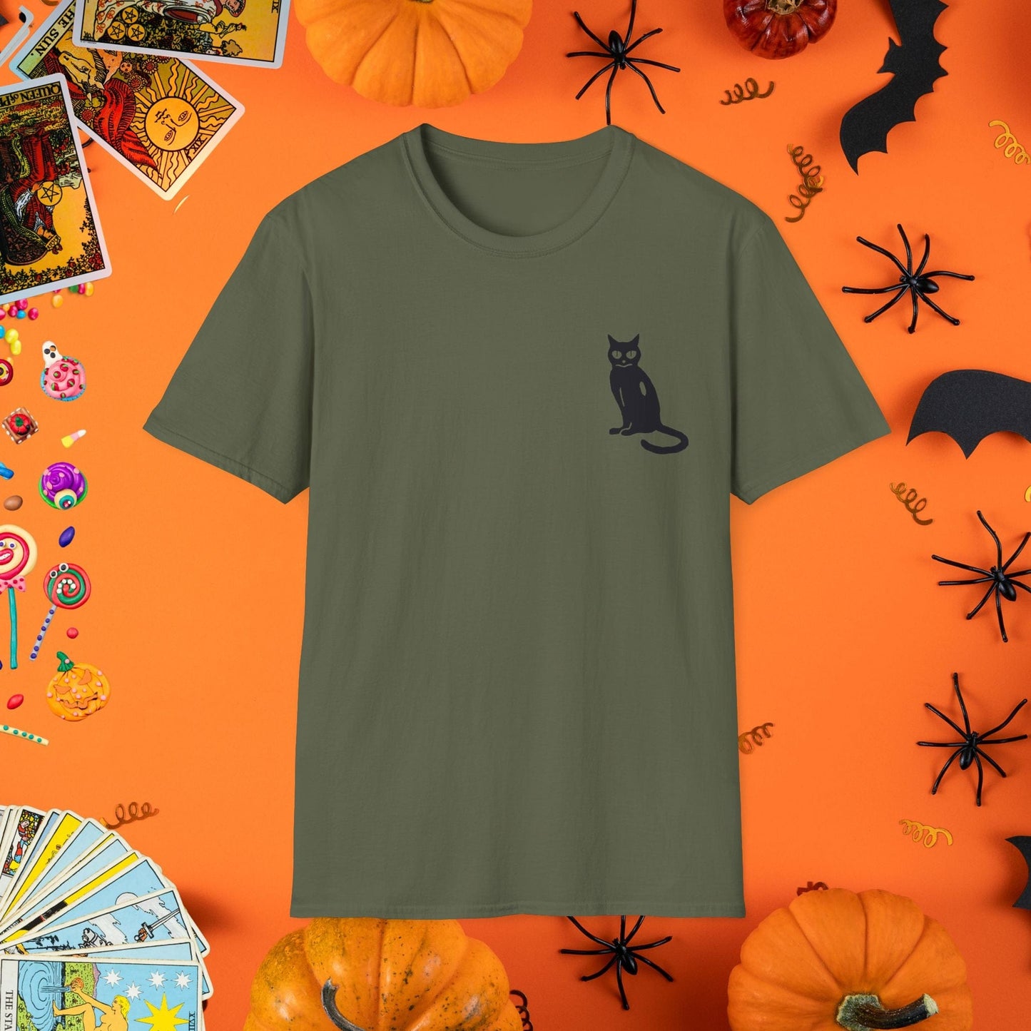 T-Shirt Military Green / S Vintage Halloween T-Shirt - Halloween Limited Edition