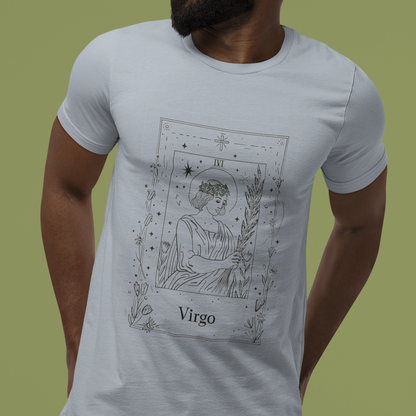 Maiden's Blossom: Virgo Tarot Card T-Shirt