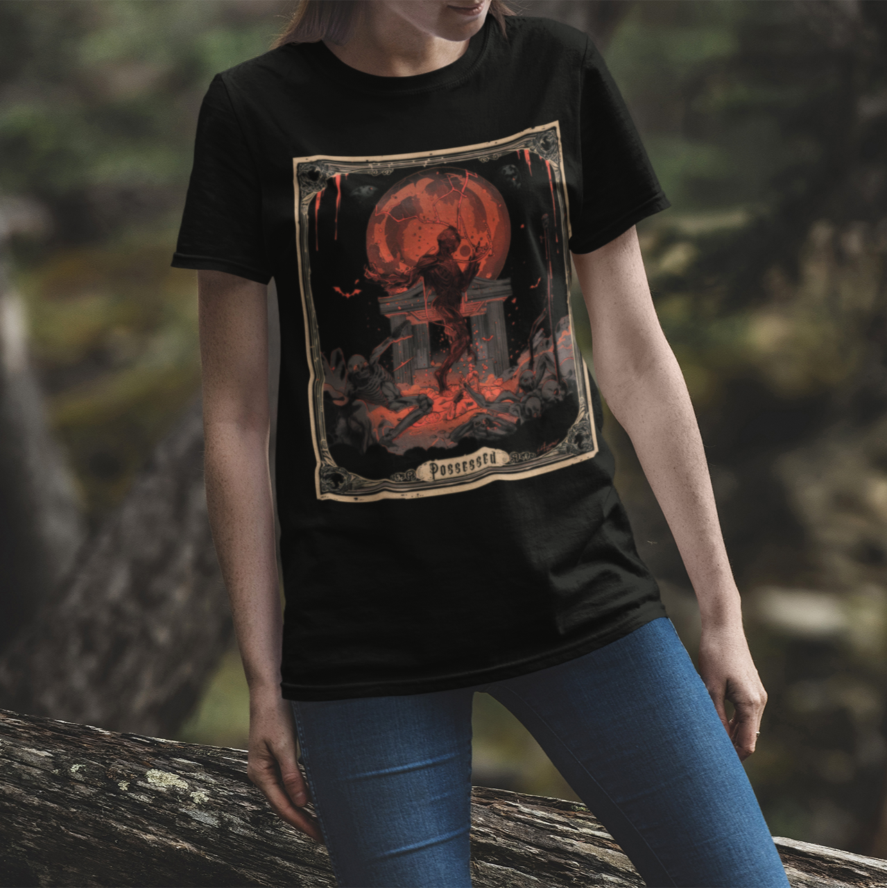 Possessed Tarot Card T-Shirt - Halloween Limited Edition