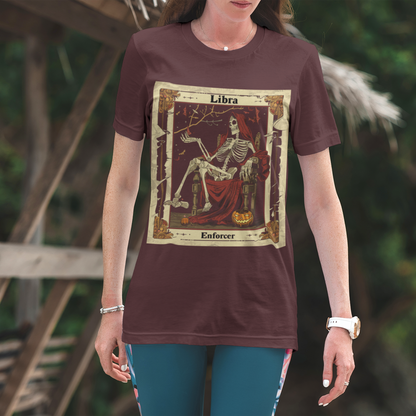 Libra Enforcer - Tarot Card T-Shirt - Halloween Limited Edition