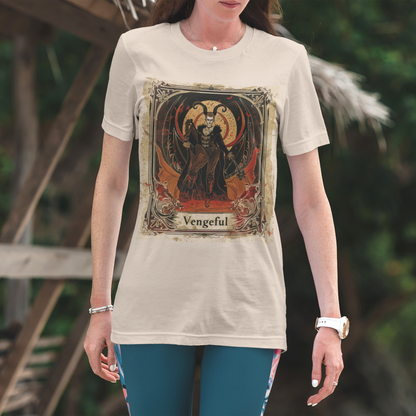 Vengeful Aries - Gothic Tarot Card T-Shirt - Halloween Limited Edition