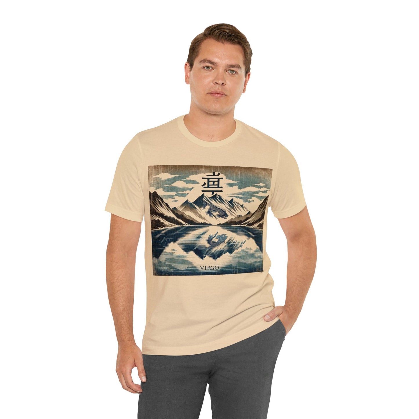 T-Shirt Mountaintop Reflection: Virgo Gyotaku T-Shirt