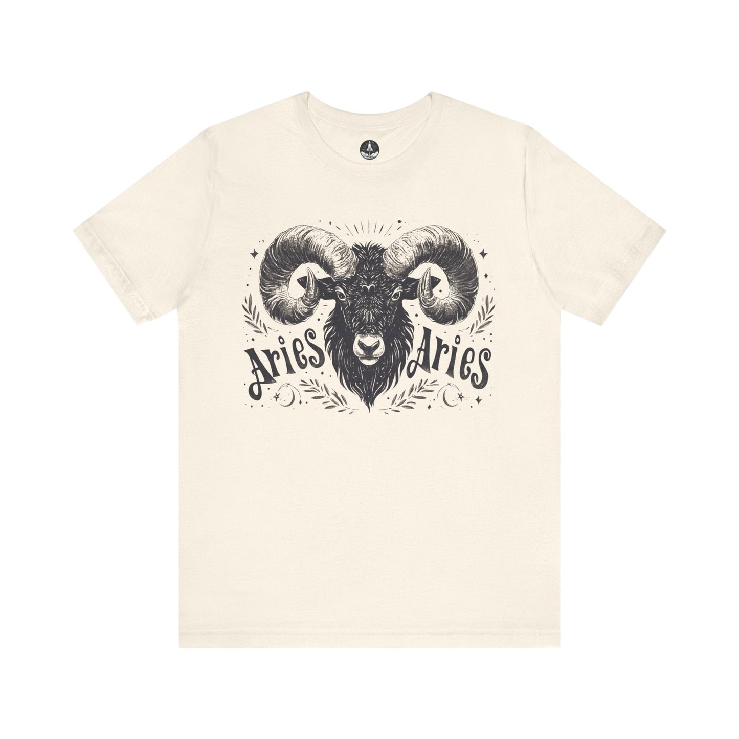 T-Shirt Natural / S Aries Astrology Unisex TShirt: An Ode to the Maverick