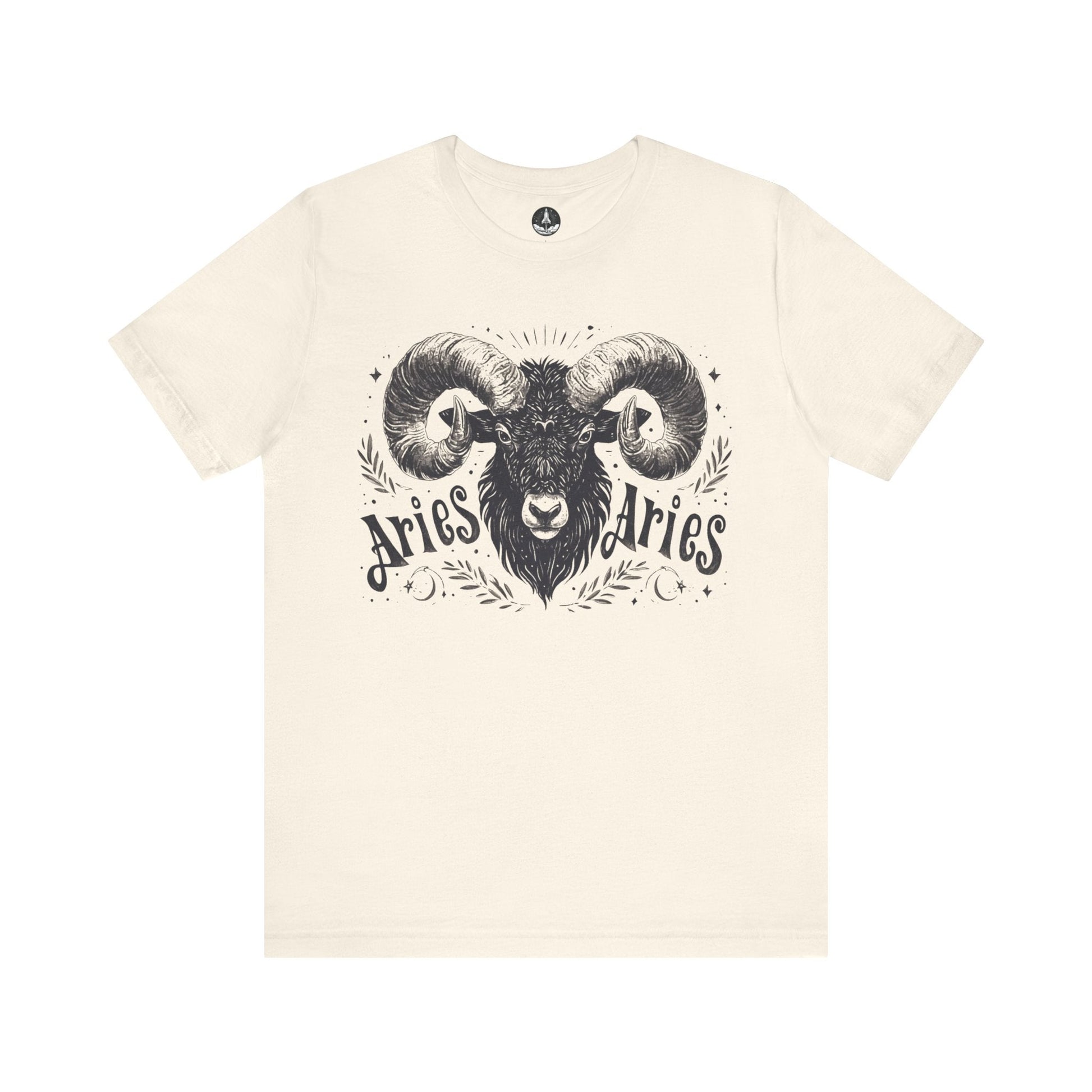 T-Shirt Natural / S Aries Astrology Unisex TShirt: An Ode to the Maverick