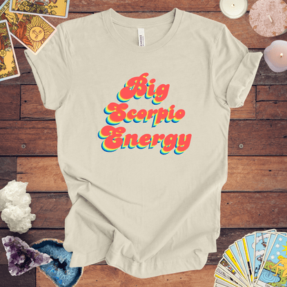 T-Shirt Natural / S Big Scorpio Energy T-Shirt