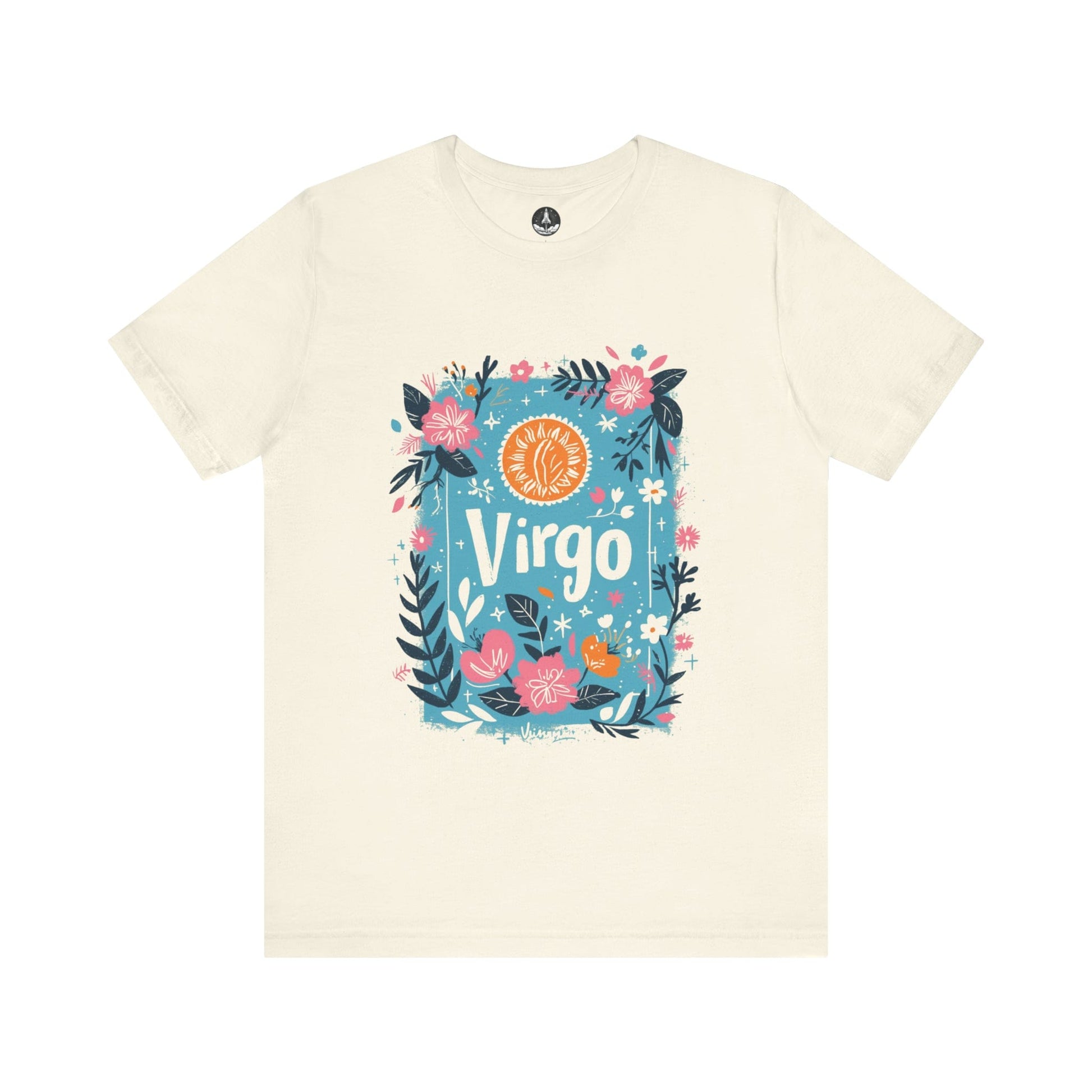 T-Shirt Natural / S Botanic Maiden Virgo TShirt: Earthy Elegance