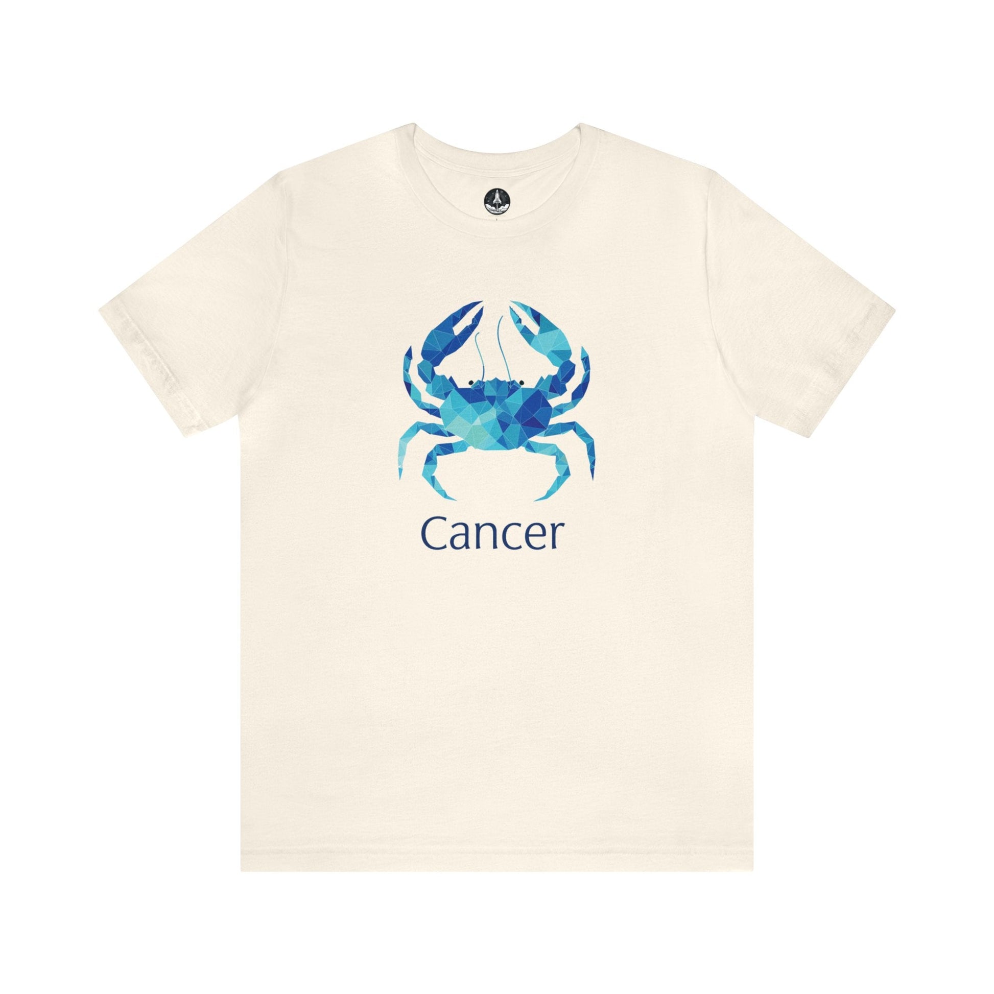 T-Shirt Natural / S Cancer Geometric Constellation T-Shirt: Modern Astrology Meets Art