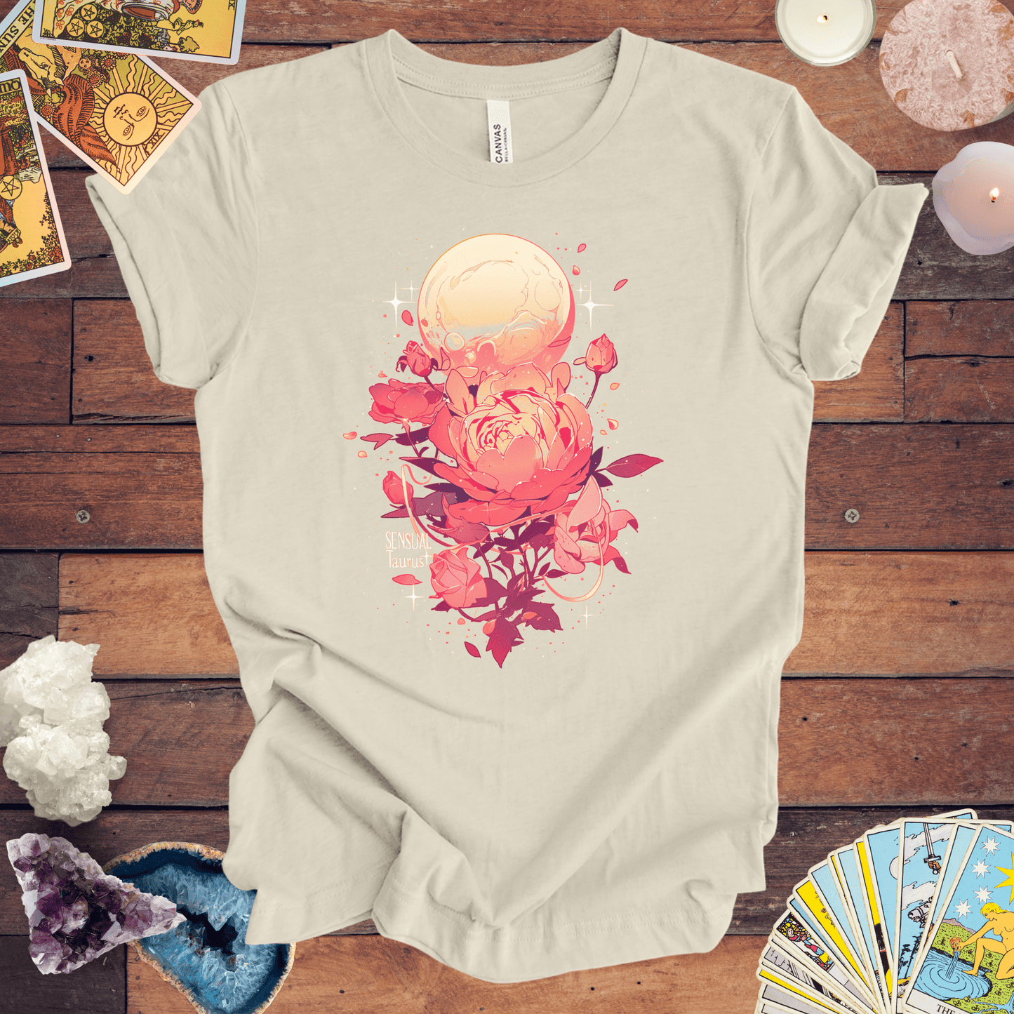 T-Shirt Natural / S Celestial Sensuality: Venus in Taurus T-Shirt