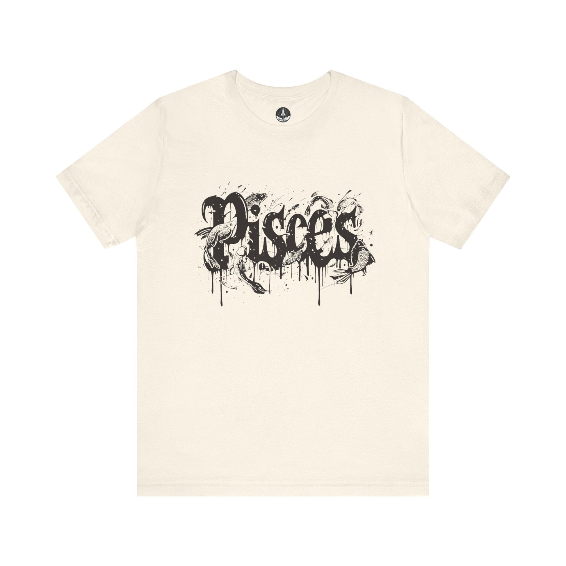 T-Shirt Natural / S Deep Dive Pisces TShirt: Immerse in the Artistic Tide