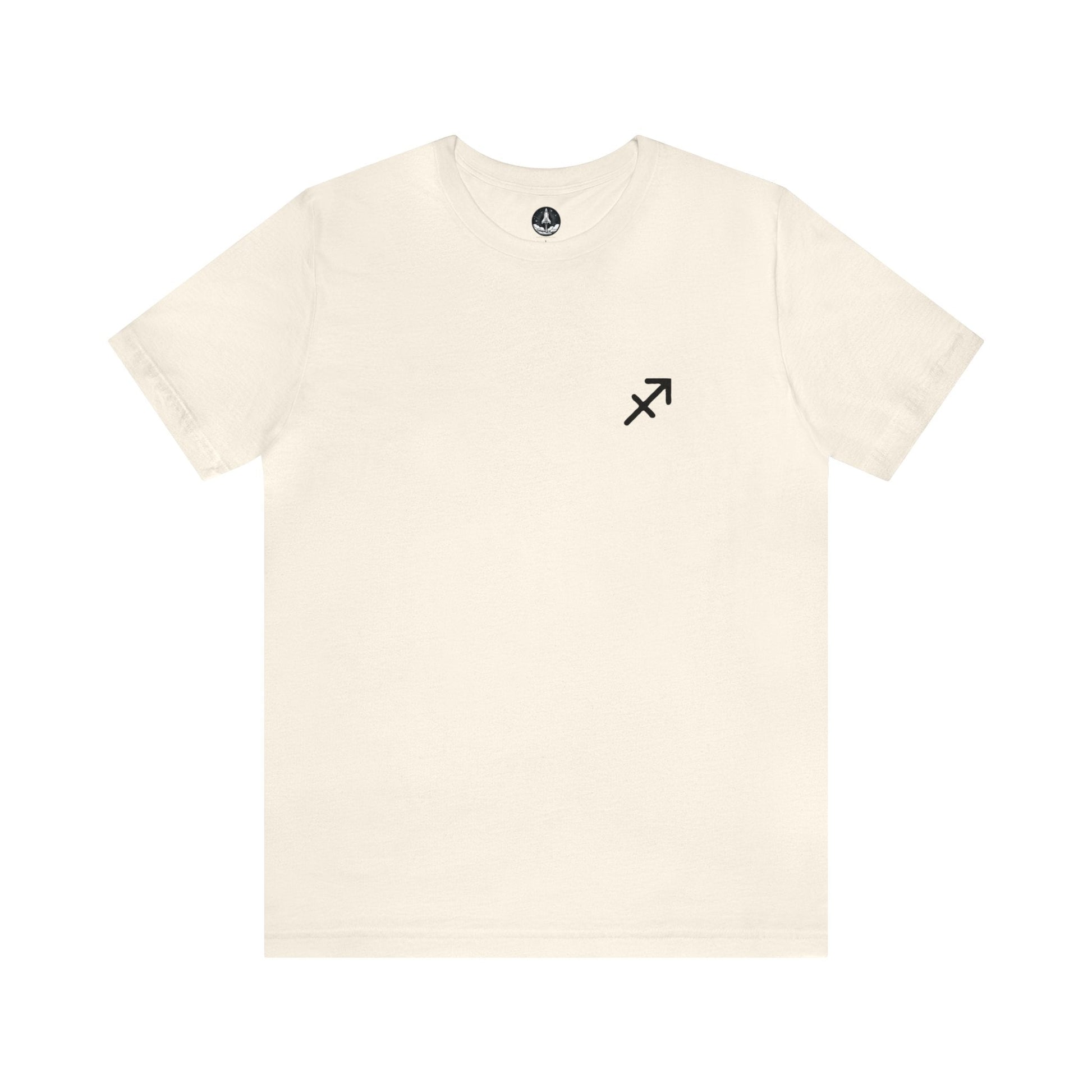 T-Shirt Natural / S Sagittarius Minimalist Mark T-Shirt: Simplicity Meets Adventure