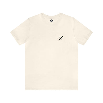 T-Shirt Natural / S Sagittarius Minimalist Mark T-Shirt: Simplicity Meets Adventure