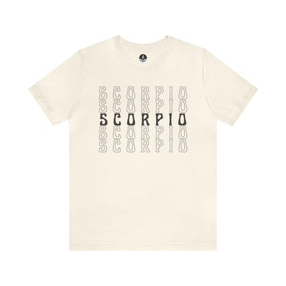 T-Shirt Natural / S Scorpio Zodiac Essence T-Shirt: Minimalism for the Enigmatic