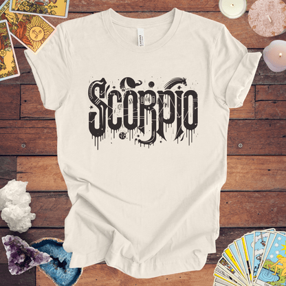 T-Shirt Natural / S Shadow Strike Scorpio TShirt: Enigmatic Power