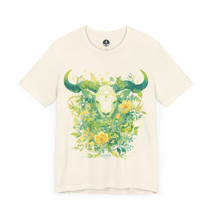 T-Shirt Natural / S Taurus in Bloom: Astrology Garden T-Shirt