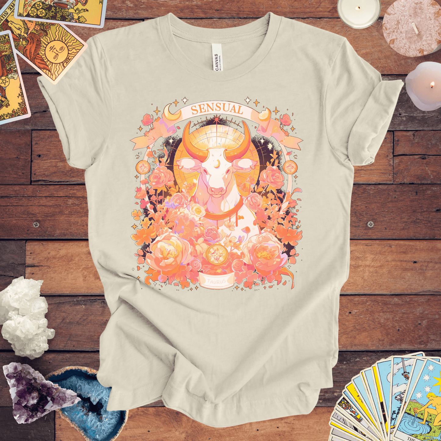 T-Shirt Natural / S Taurus Sensuality: Venus Astrology Edition T-Shirt