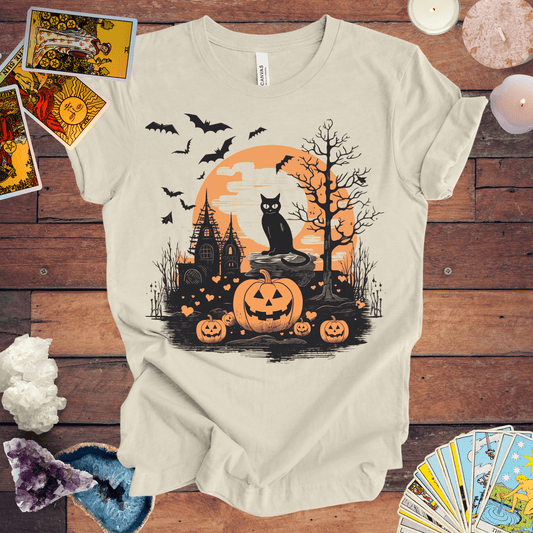 T-Shirt Natural / S Vintage Halloween T-Shirt - Halloween Limited Edition