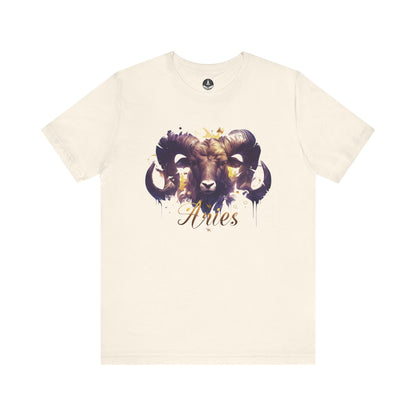 T-Shirt Natural / S Vivid Aries Spirit TShirt - Wear the Zodiac Artistry