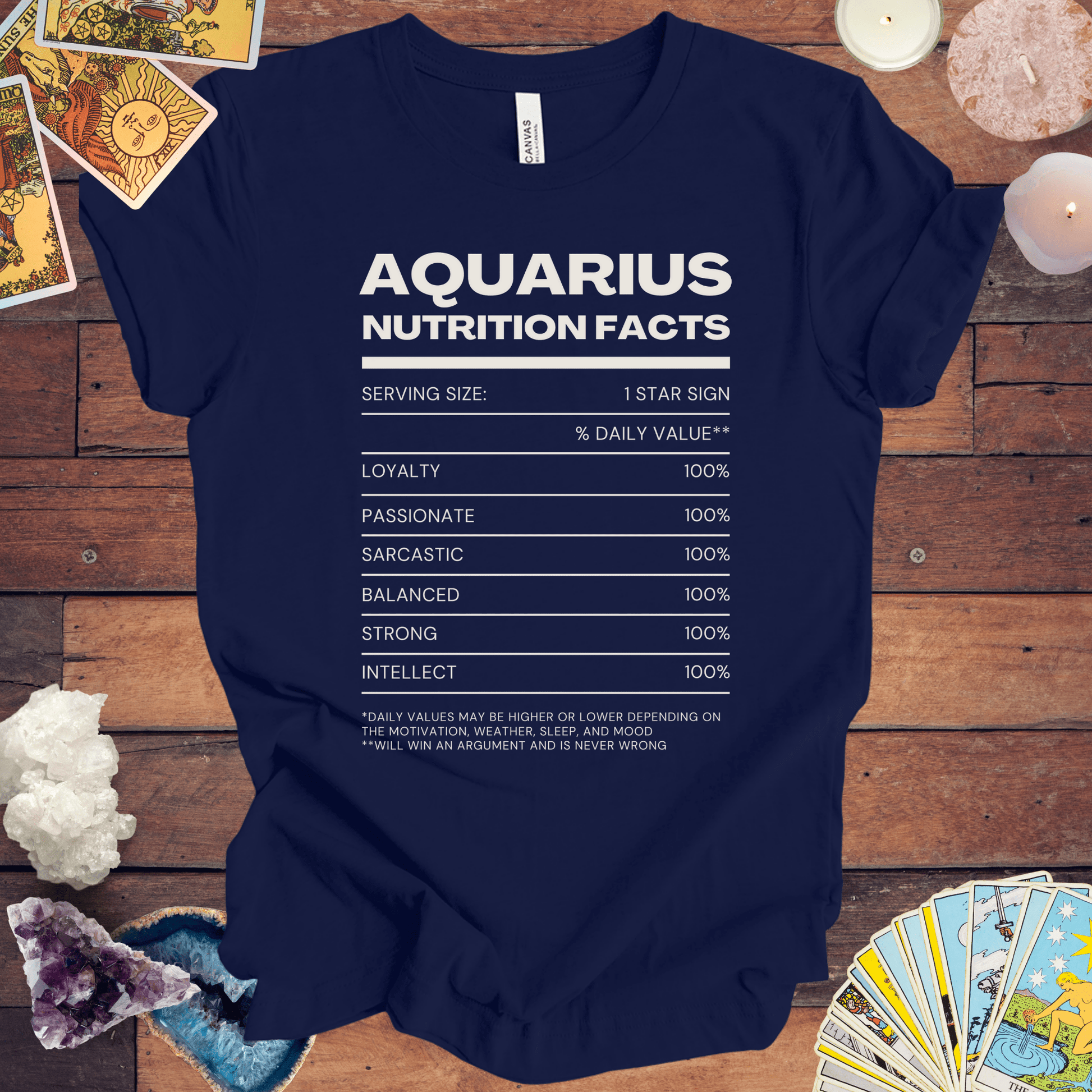 T-Shirt Navy / S Aquarius Nutrition Facts T-Shirt