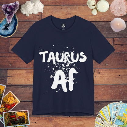 T-Shirt Navy / S Taurus AF  - Confident Zodiac T-Shirt