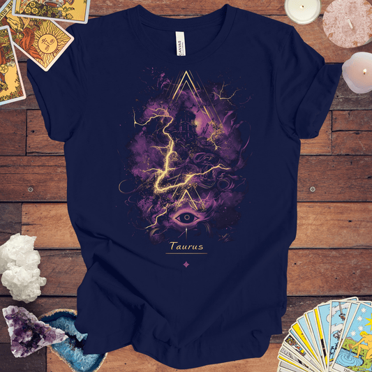 T-Shirt Navy / S Taurus Cosmic Energy T-Shirt