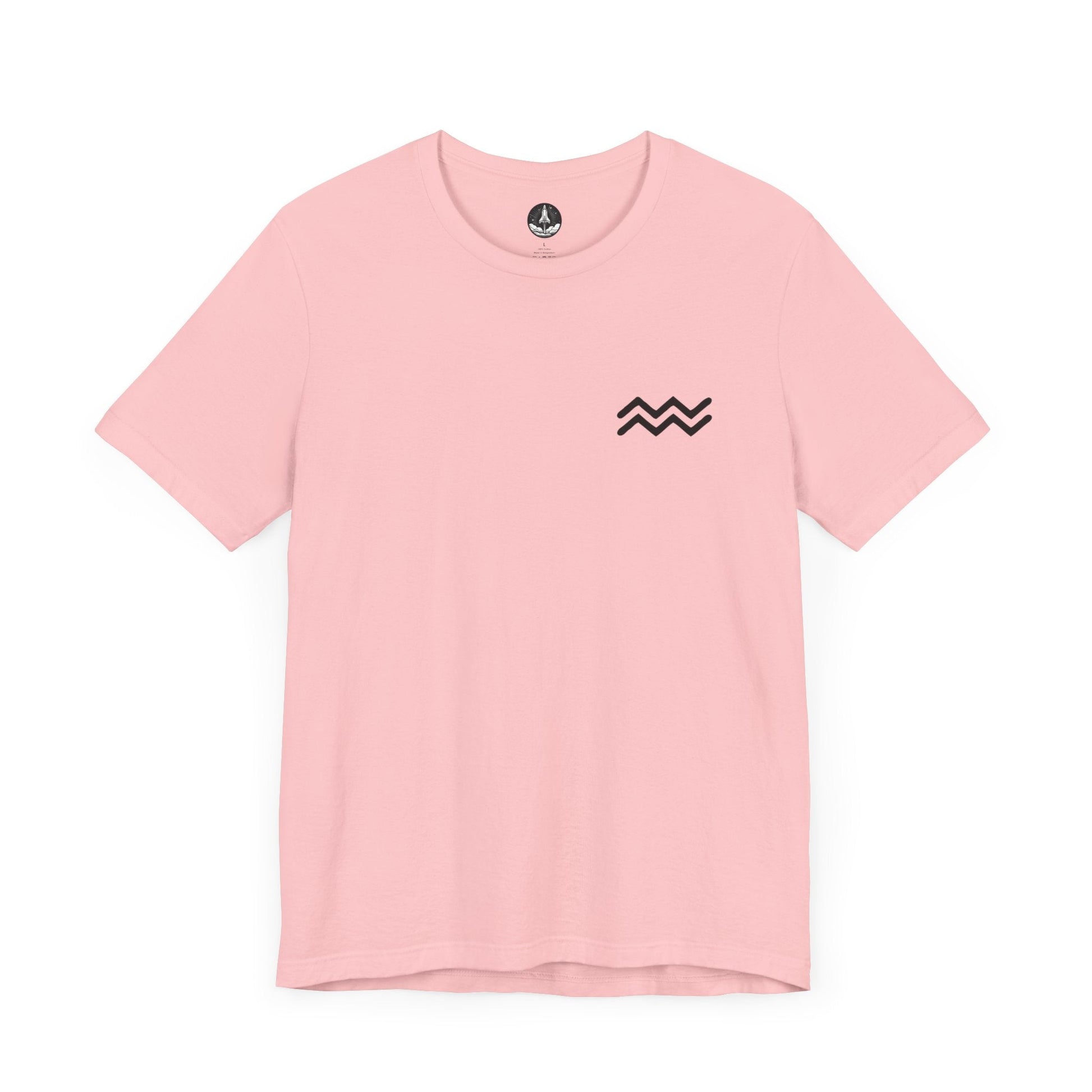 T-Shirt Pink / S Aquarius Zodiac T-Shirt: Embrace Your Inner Visionary | Unisex & Cotton