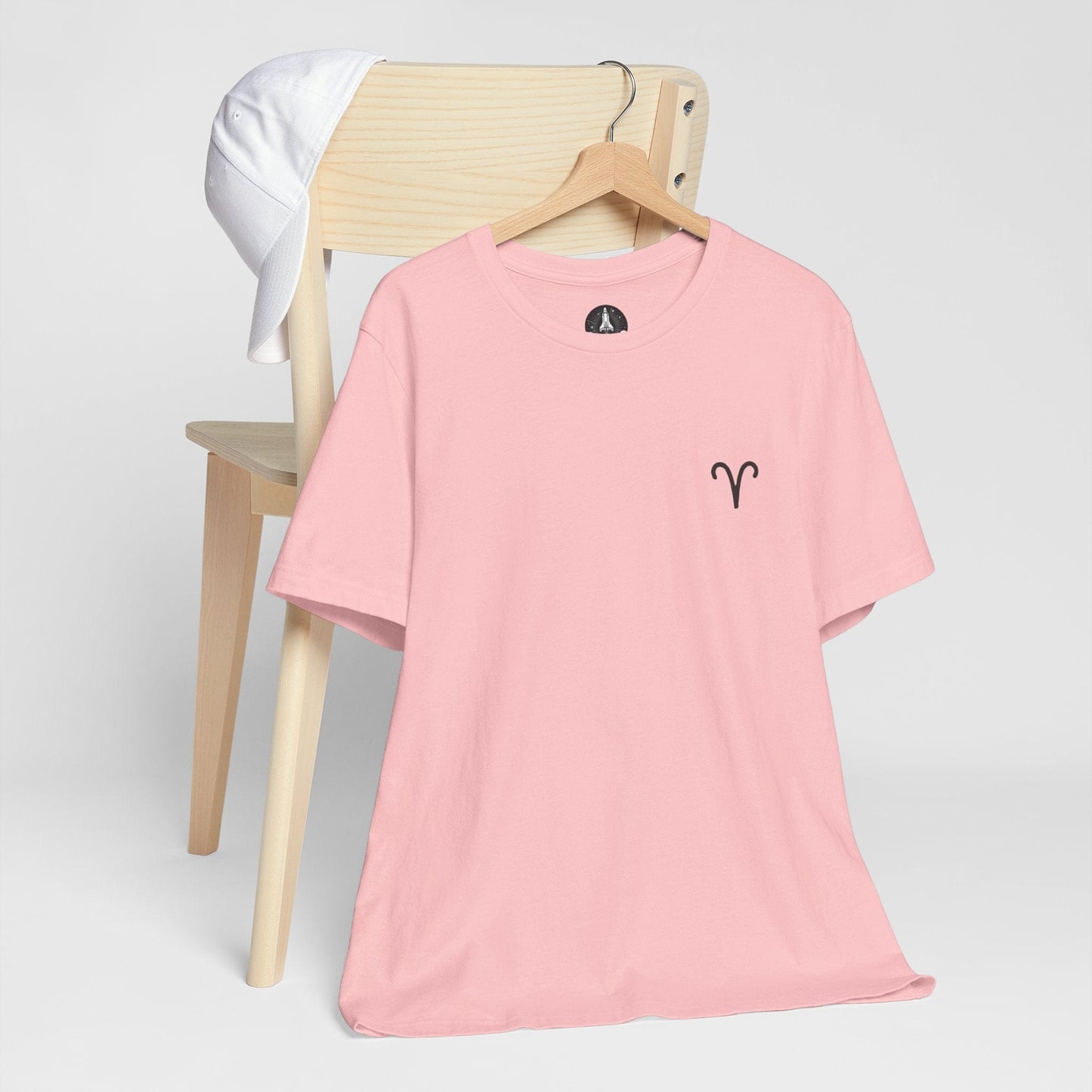 T-Shirt Pink / S Aries Minimalist Icon TShirt: Bold Simplicity for the Trailblazer