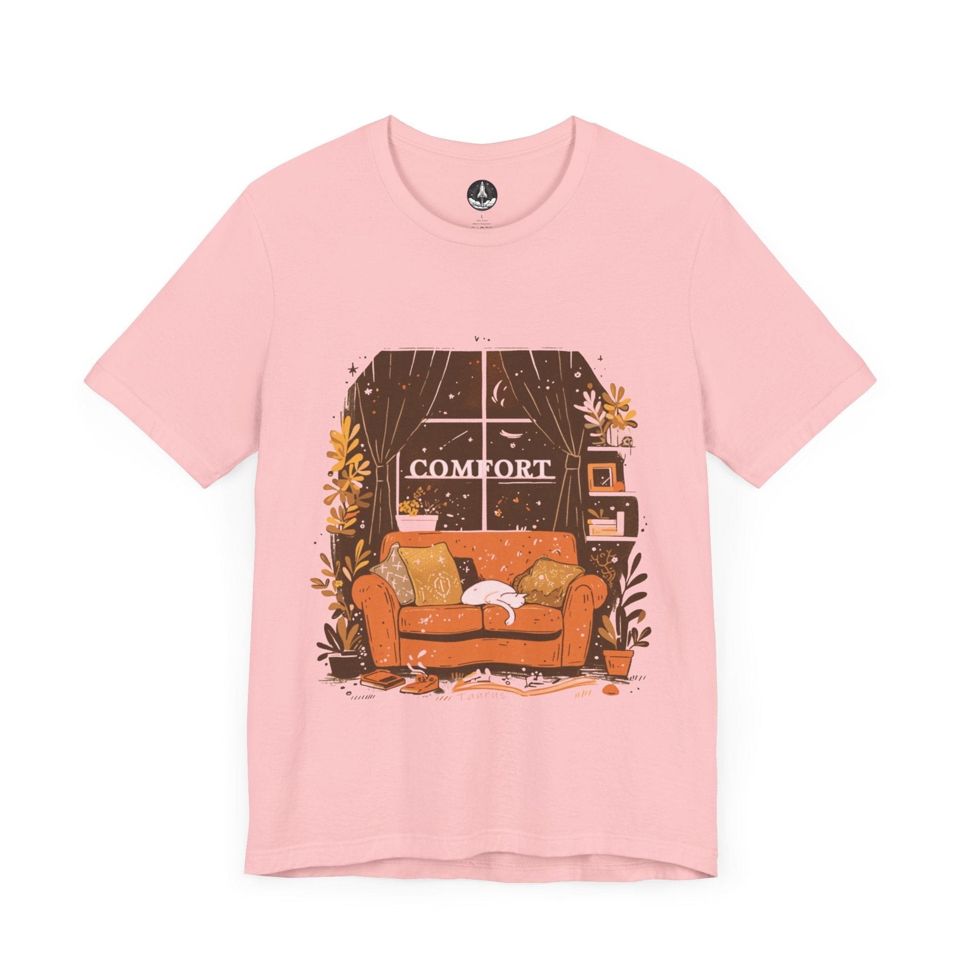 T-Shirt Pink / S Astrological Comfort: Taurus the Seeker T-Shirt