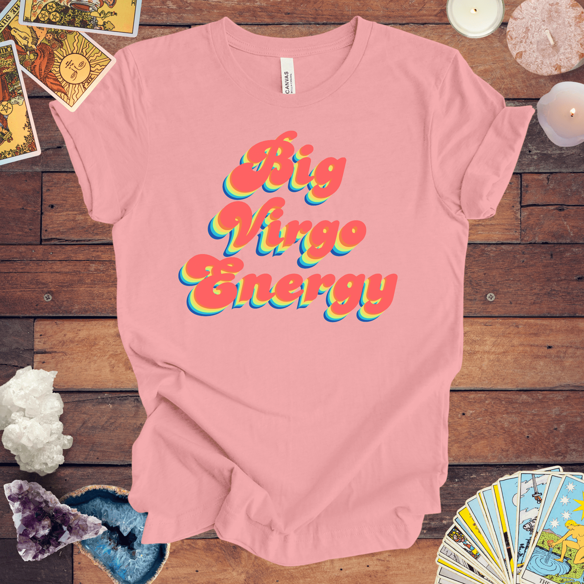 T-Shirt Pink / S Big Virgo Energy T-Shirt