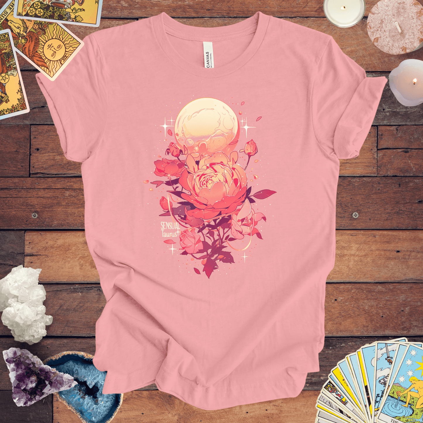 T-Shirt Pink / S Celestial Sensuality: Venus in Taurus T-Shirt