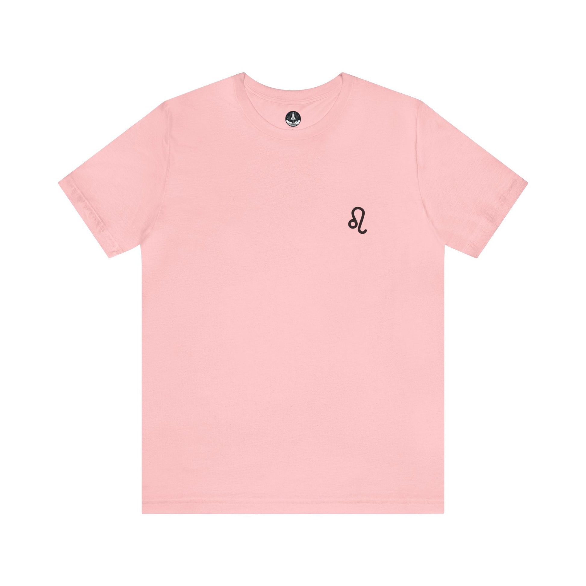 T-Shirt Pink / S Leo Minimalist Majesty T-Shirt: Bold Elegance for the Zodiac King
