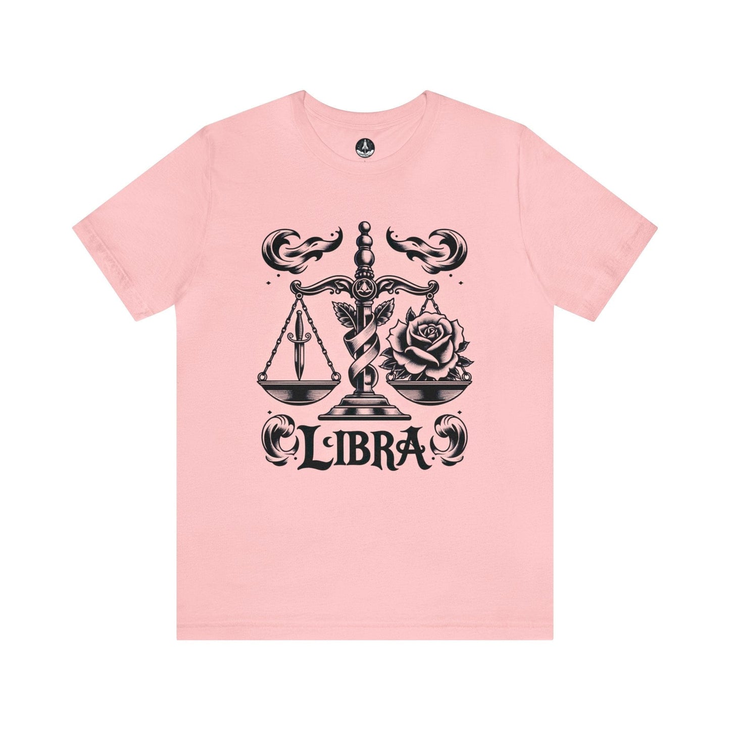T-Shirt Pink / S Scales & Roses Libra T-Shirt