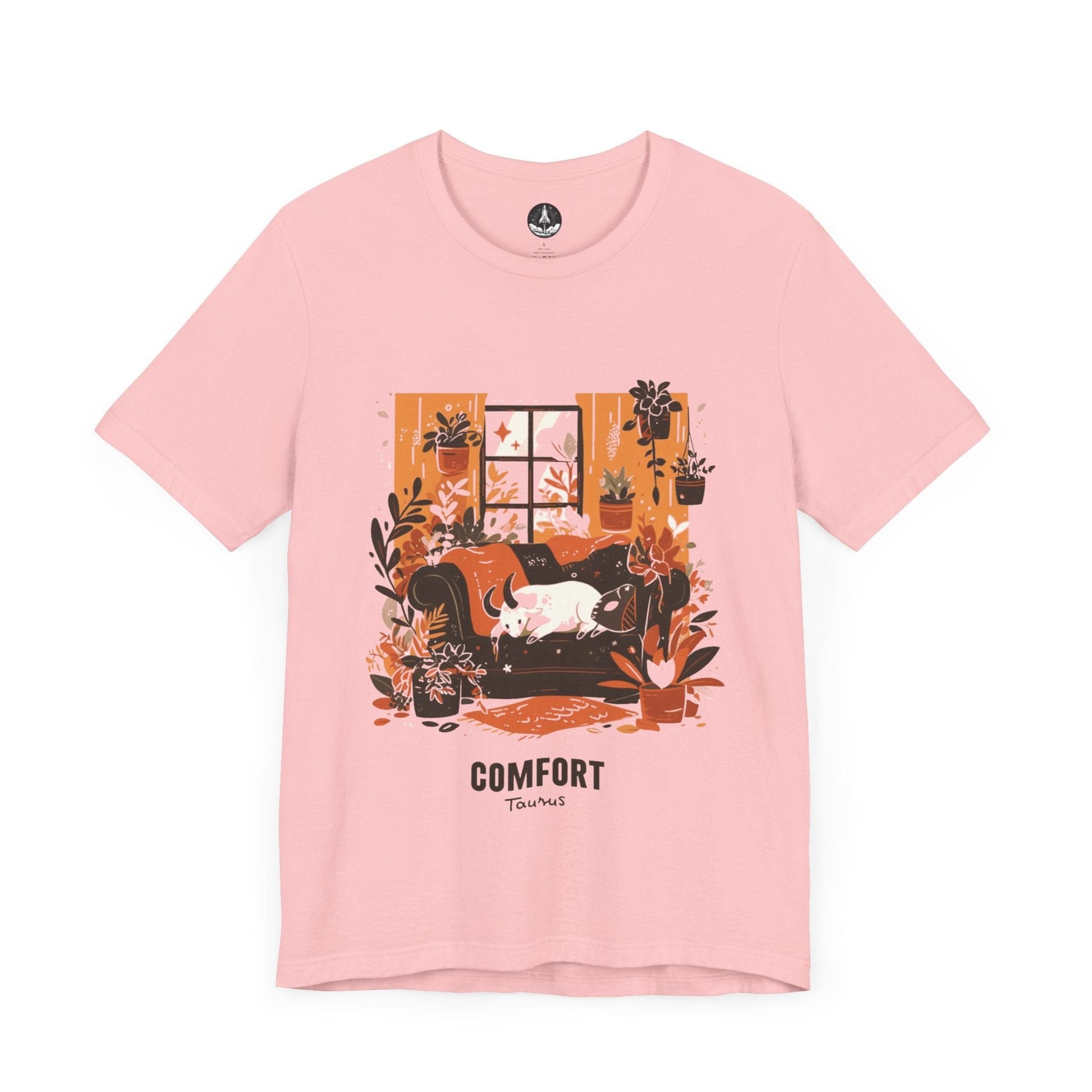 T-Shirt Pink / S Taurus Zodiac Comfort: Astro Seeker T-Shirt