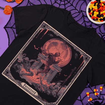 T-Shirt Possessed Tarot Card T-Shirt - Halloween Limited Edition