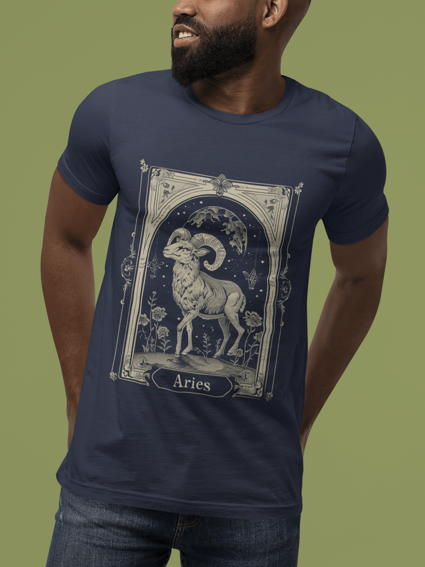 T-Shirt Ram's Strength: Aries Tarot Card T-Shirt