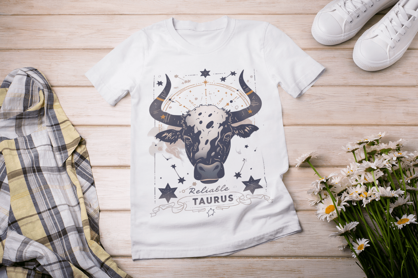 T-Shirt Reliable: Taurus Tarot Card T-Shirt