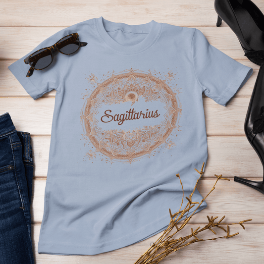 T-Shirt Sagittarius Mandala Archer T-Shirt: Aim High with Artistic Precision