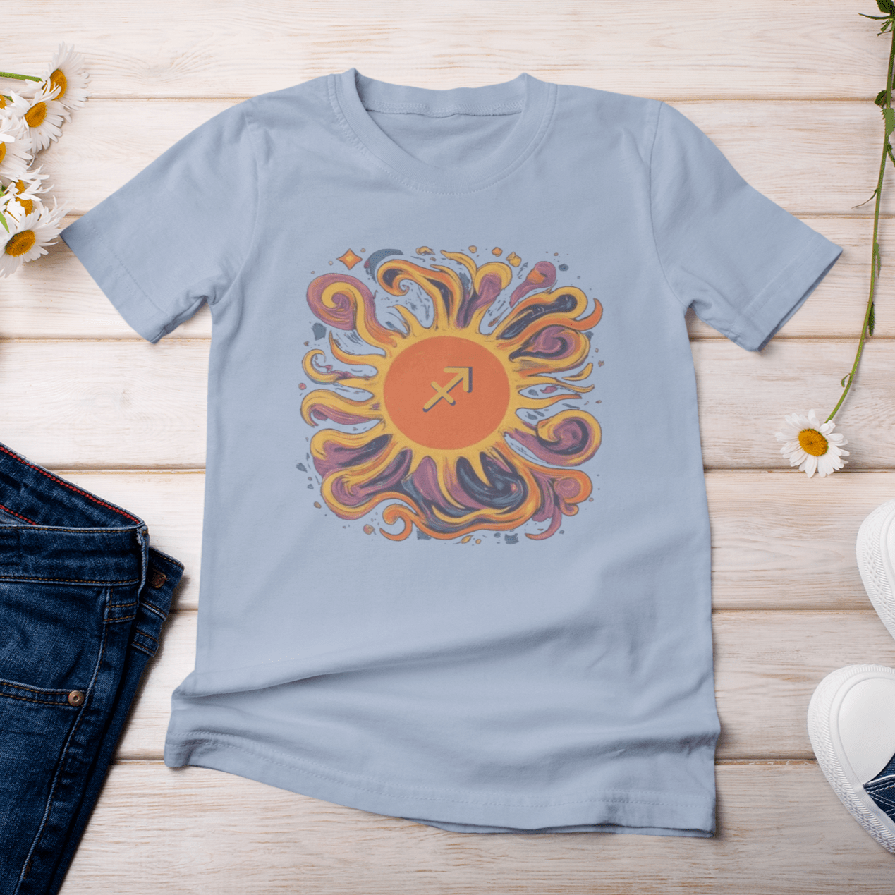 T-Shirt Sagittarius Sun Archer Soft T-Shirt: Aim High, Stand Out