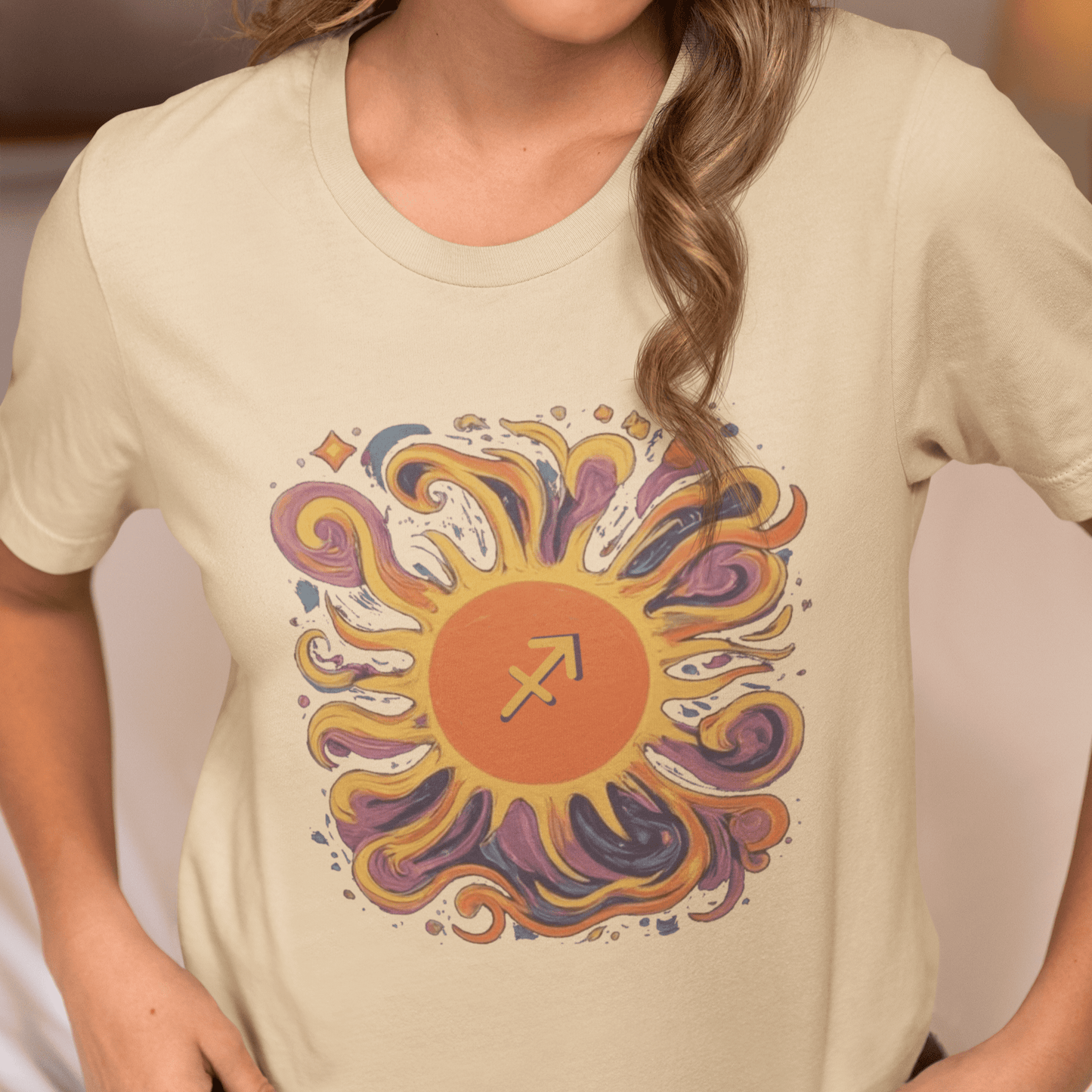 T-Shirt Sagittarius Sun Archer Soft T-Shirt: Aim High, Stand Out