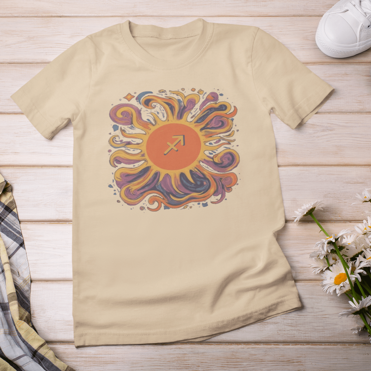 T-Shirt Sagittarius Sun Archer Soft T-Shirt: Aim High, Stand Out