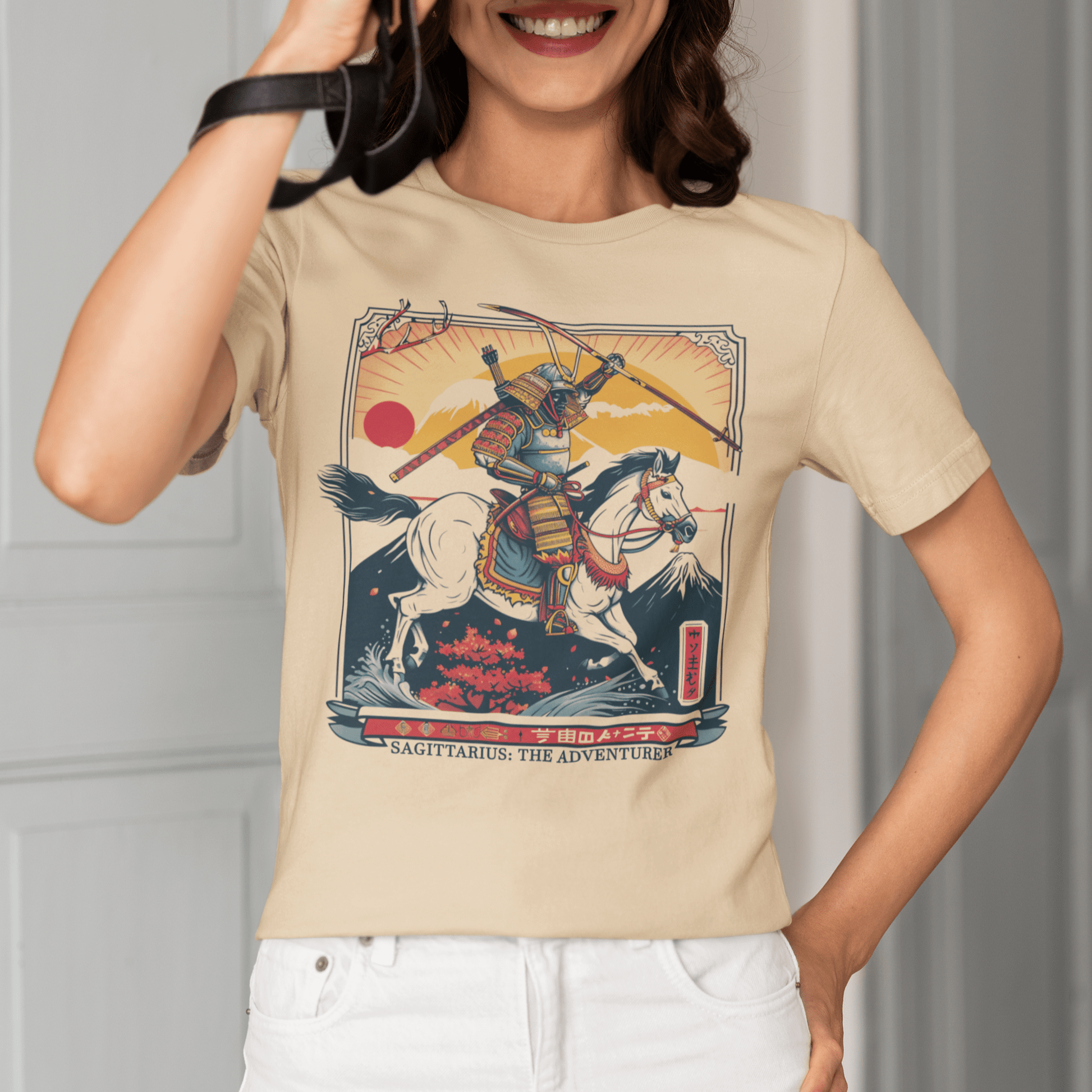 T-Shirt Samurai Archer Sagittarius TShirt: Valor in the Journey