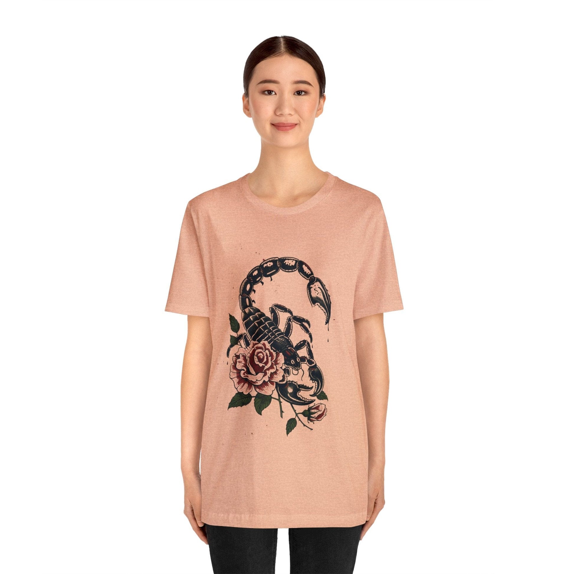 T-Shirt Scorpio's Essence TShirt: Mystical Scorpion Art on Soft Cotton