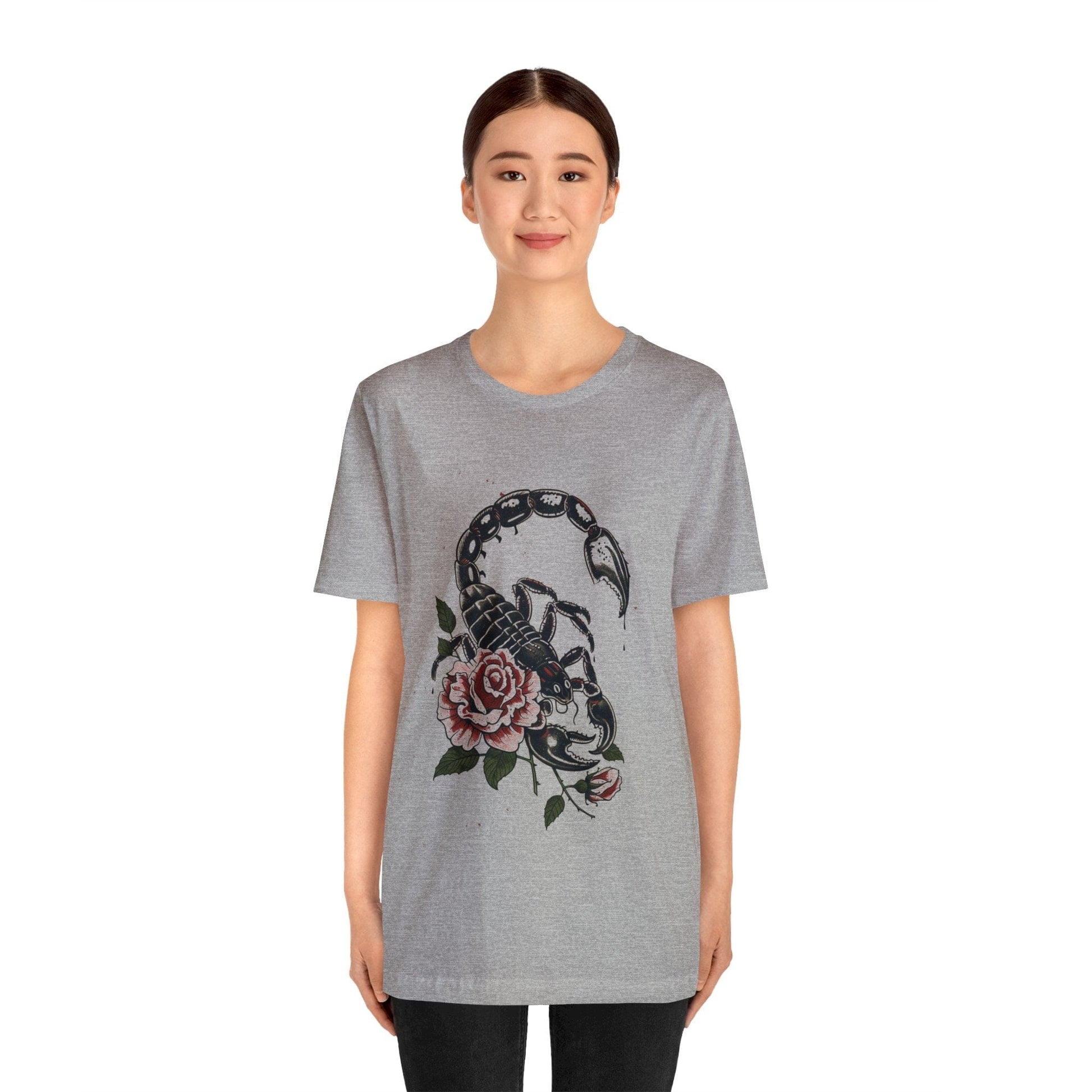 T-Shirt Scorpio's Essence TShirt: Mystical Scorpion Art on Soft Cotton