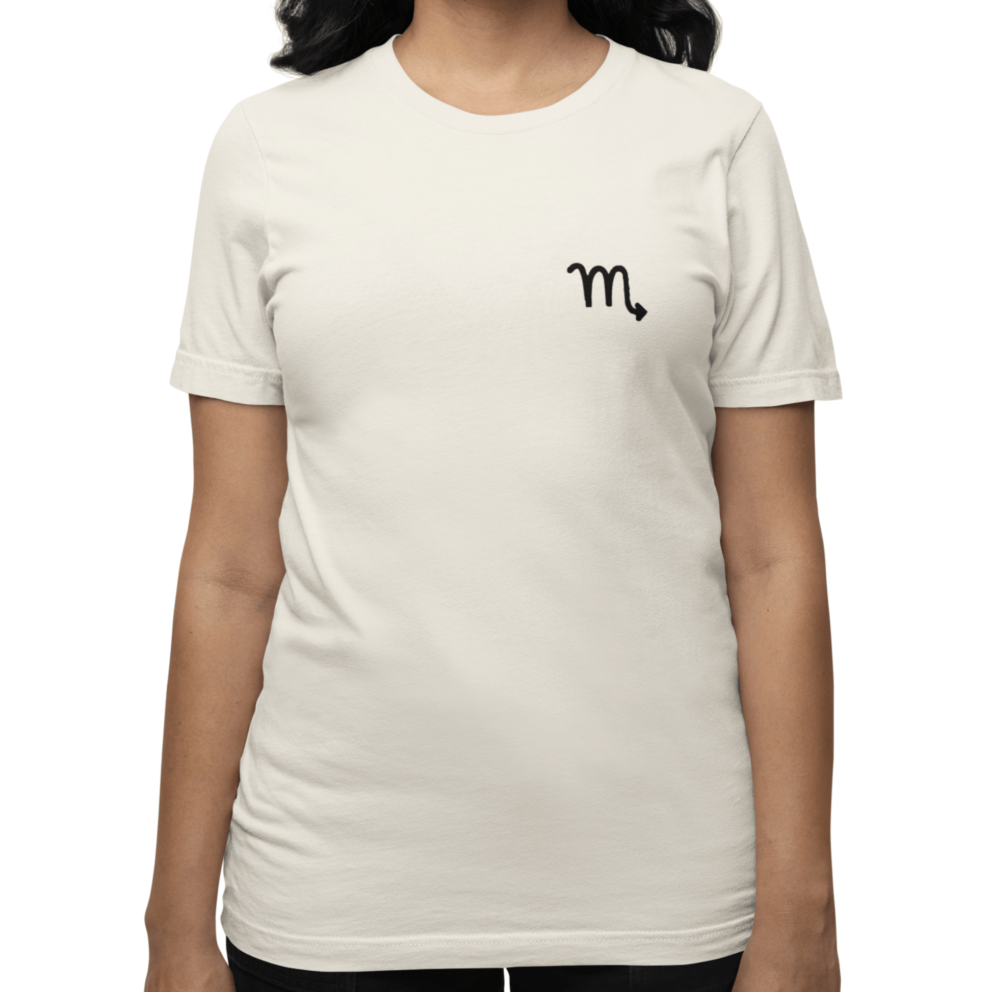 T-Shirt Scorpio Zodiac Cipher T-Shirt: Unveil Your Mystery with Elegant Minimalism