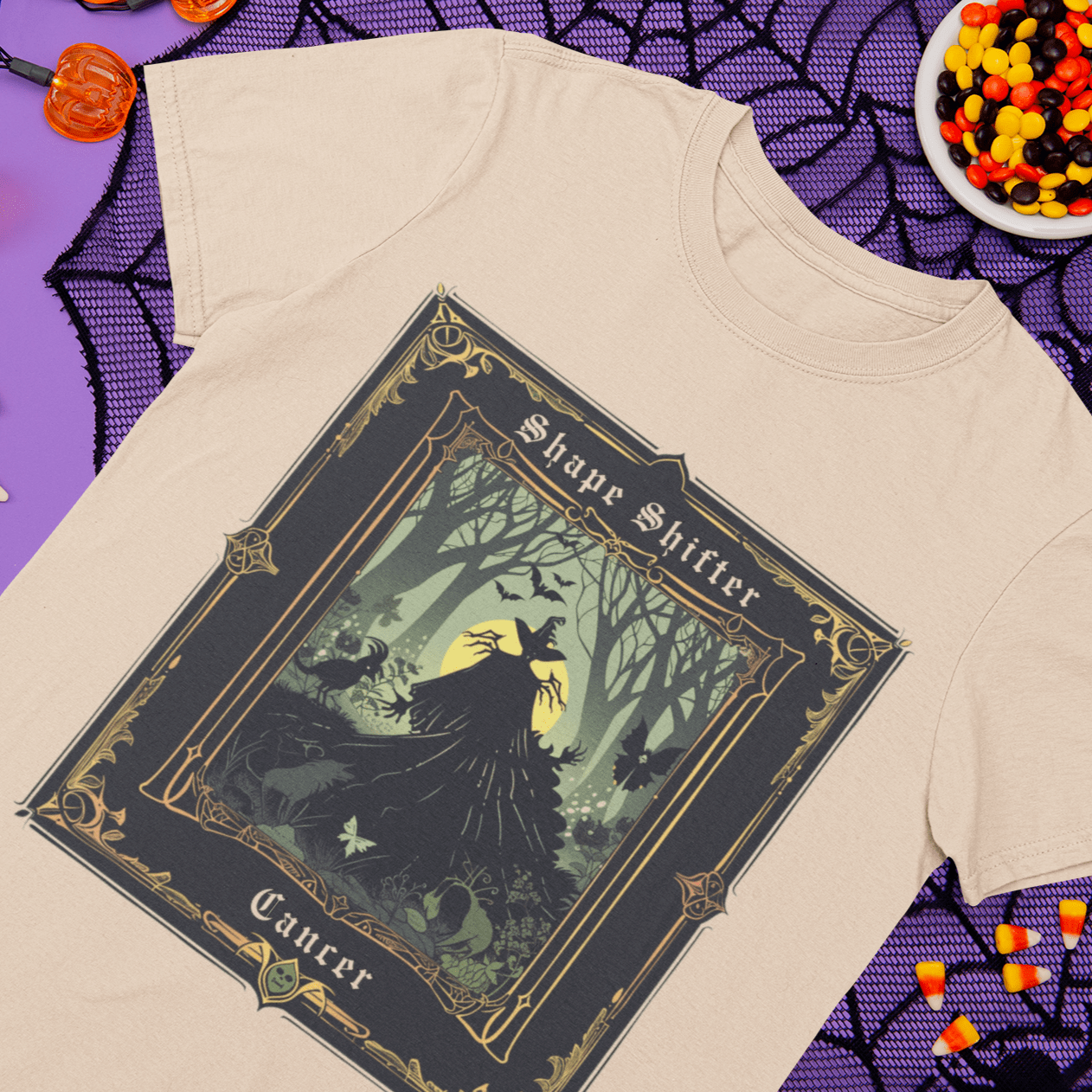 T-Shirt Shape Shifter Cancer Tarot Card T-Shirt - Halloween Limited Edition